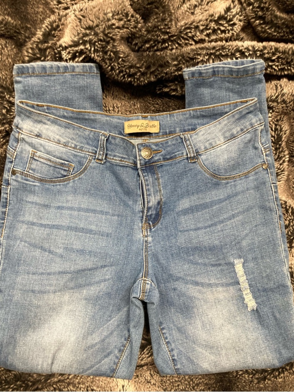 Light Blue Stretch Jeggings